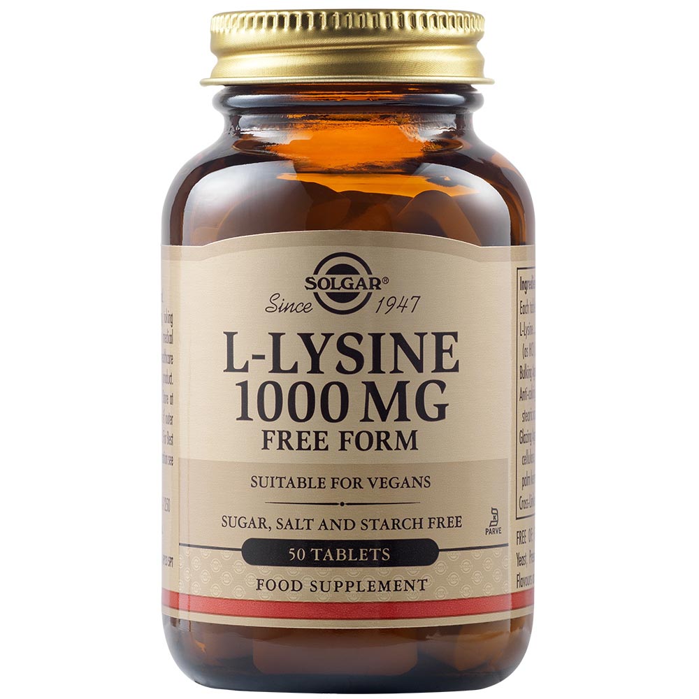 Solgar L-LYSINE 1000mg, 50tabs