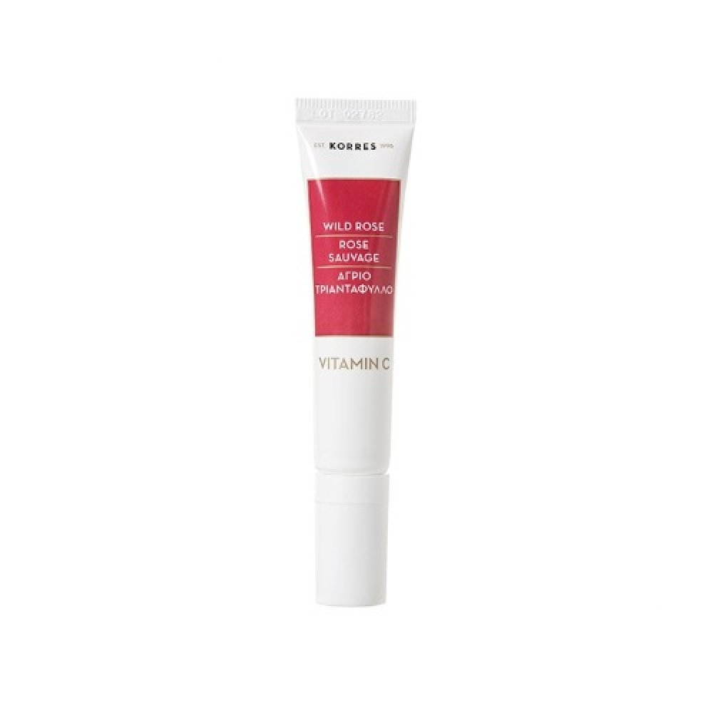 Korres Wild Rose Brightening Κρέμα Ματιών για Λάμψη, Πρώτες Ρυτίδες & Μαύρους Κύκλους, 15ml