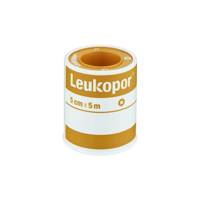Leukopor Επιδεσμικό Αυτοκόλλητο Ρολό Από Ίνες Βισκόζης - Πολυεστέρα 5X500 cm