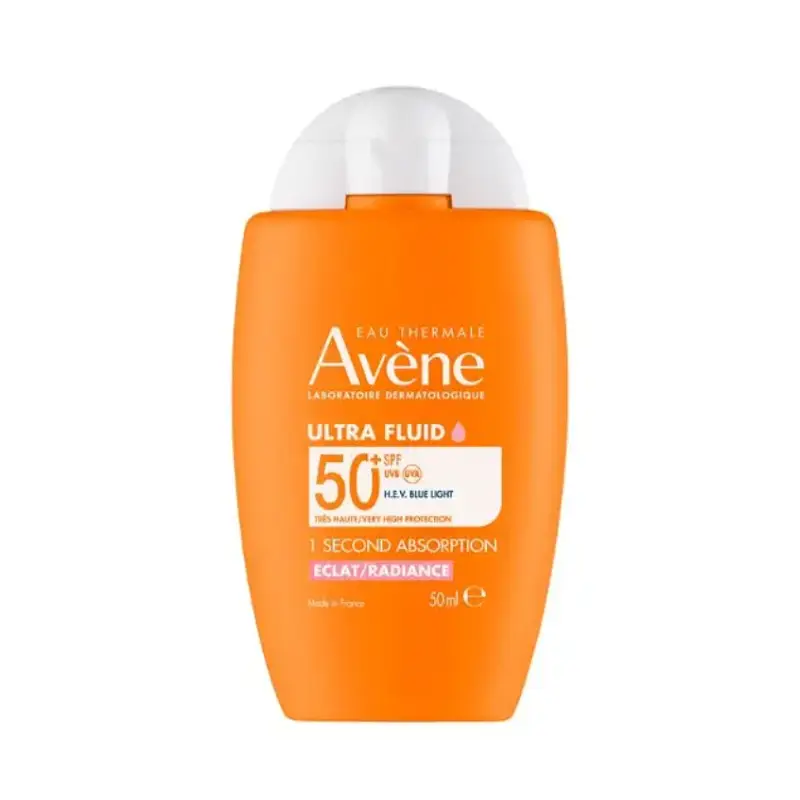Avene Ultra Fluid Radiance Λεπτόρρευστο Αντηλιακό Προσώπου για Λάμψη SPF50+ 50 ml